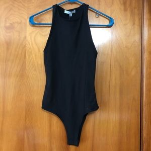 NWT XS Black High-neck Tank Top Bodysuit body suit
